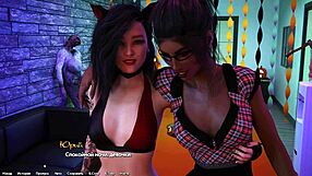 In episode 9, she’s bent over for rough doggystyle