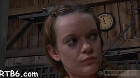 upside down hottie gets nip clips during hardcore sex 😈