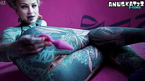 Tattoo Girl Stretch Her Asshole - Solo Anal Play And Fisting - Goth Slut
