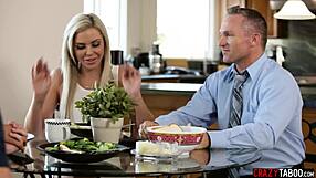 Perverted Teen Jill Kassidy Swallows Stepdad's Monster Cock And Seduces Naive Guy With Her Petite Body