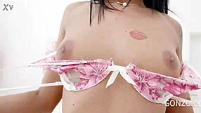 Adelle Sabelle Swallows Three Loads After Intense Airtight Double Penetration Anal Toys Gaping Ass To Mouth Interracial Big Black Cock