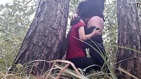 Ever Tried Hiding Under a Tree for Sex During Rain to Stay Warm with Lesbian Illusion Girls?