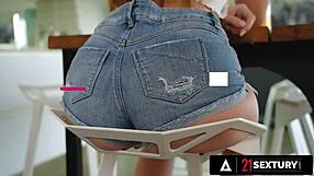 Sexy lesbian trio Lulu Love, Holly Molly, and Irina Cage fucking hard together in a hot scene