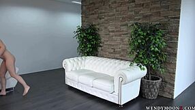 Wendy moon, are you posing naked in glasses for the photographer on the sofa?