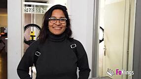 Lana Villafuerte's Busty Latina Body and Kinky Hairy Pussy. Intense Casting!