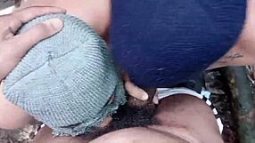 he fucks tourist couple on trail and cums on face