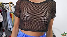 Check Out Madison's Incredible Ass And Perky Tits In Yoga Outfit