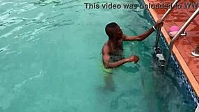 After pool fun, I fucked curvy babe to cumshot