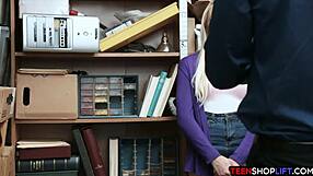 Big ass teen caught stealing and now facing consequences