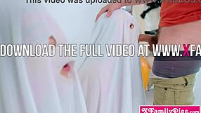 Teen Stepsis Lana Small And BFF Molly Little Get Bisexual Fuck!