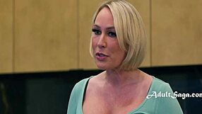 Stepmom grabs stepdaughters' asses for wet pussy scissoring