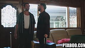 Travel Buddies Discover Naked Women in Airbnb and Rescue with Intense Anal Sex