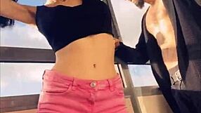 Pornstar Sasha Rose Dances Sexy Striptease In Dress, Showing Tits And Ass For Casting Roleplay