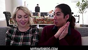 Myfamtaboo - Pervy Stepbrother Obsessed with Hot Stepsister’s Big Natural Tits