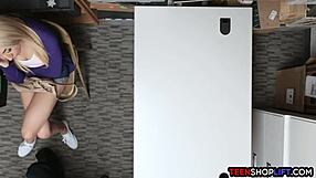 Big ass teen caught stealing and now facing consequences