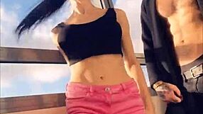 Pornstar Sasha Rose Dances Sexy Striptease In Dress, Showing Tits And Ass For Casting Roleplay