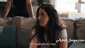 Teacher seduces student's parent to avoid scandal but gets rough fucked