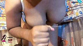 indian cute girl enjoys first anal dildo dp