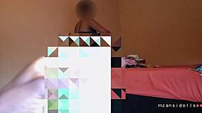 Hot Ebony Babe Strips And Squirts Wet Pussy!