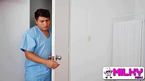 Sexy Doctor Orders Patient to Undress for Penis Check