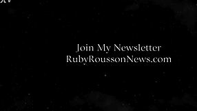 Intriguing ruby goddess gives jerk off instructions with bouncing boobs and cum