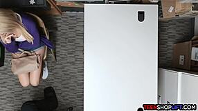 Big ass teen caught stealing and now facing consequences