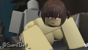 Roblox avatars engage in doggystyle and missionary positions