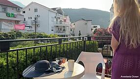 Look at this hot blonde wife naked outdoors