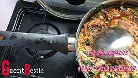 i catch my stepsister in the kitchen and we have a conversation this sunday morning