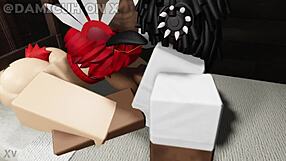 femboy with fat ass sucks me then grinds against my cock in black lingerie