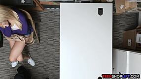 Big ass teen caught stealing and now facing consequences