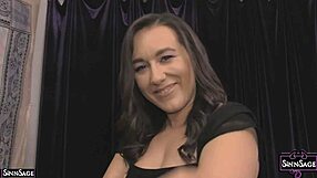 Sinn Sage Moans As She Reveals Her Wet Pussy And Small Tits