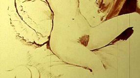 Vintage erotic drawings of hairy women