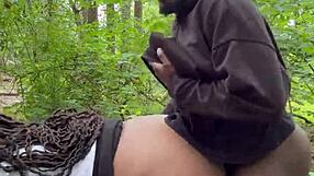 Wife Fucks Monster Cock In Outdoor Doggystyle