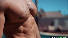 fit kitty gets cum covered outdoors