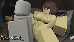 Roblox avatars engage in doggystyle and missionary positions