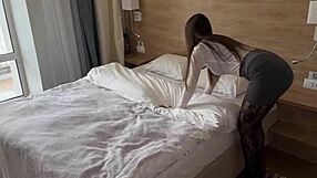 Hot Brunette Realtor Moans As Her Wet Pussy Gets Pounded Roughly In Apartment Tour