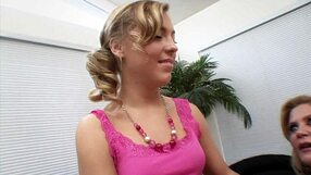 Ginger Lynn and Ally Kay indulge in lesbian cunilingus muff diving scissoring pussy kissing