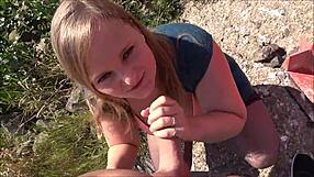 German Girl with Big Ass Has Outdoor Sex