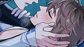 I love this gay cartoon with big cocks and bareback holiday