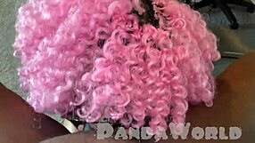 Why is the ebony slut taking BBC deep in her asshole?