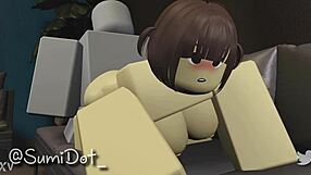 Roblox avatars engage in doggystyle and missionary positions