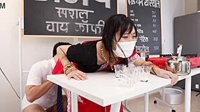 indian beautiful tea maker girl