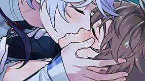 Obožujem ta gejevski risani film z velikimi kurci in brez kondoma na dopustu