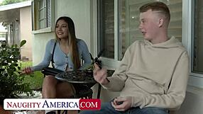 pretty little layna loves swallowing cum and getting face fucked