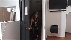 stepsister moans during fingering in bed