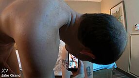 Hot tatted woman drips cum after creampie.