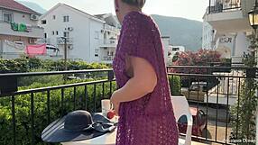 Look at this hot blonde wife naked outdoors