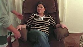 hailey stripped and spanked then gagged with cock!