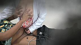 Lady Doctor Enjoys Fun with Patient in Hospital